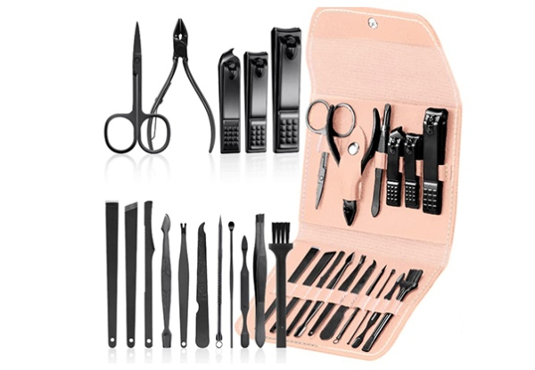 16-Piece Professional Nail Cutter Tools with Travel Case Kit - Three Colours Available