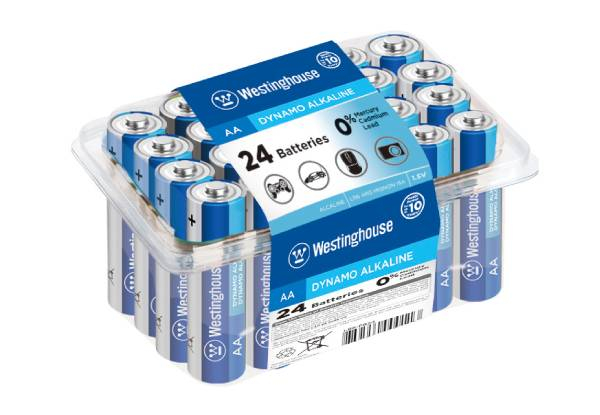 24-Pack Westinghouse Dynamo Alkaline Batteries - Two Options Available