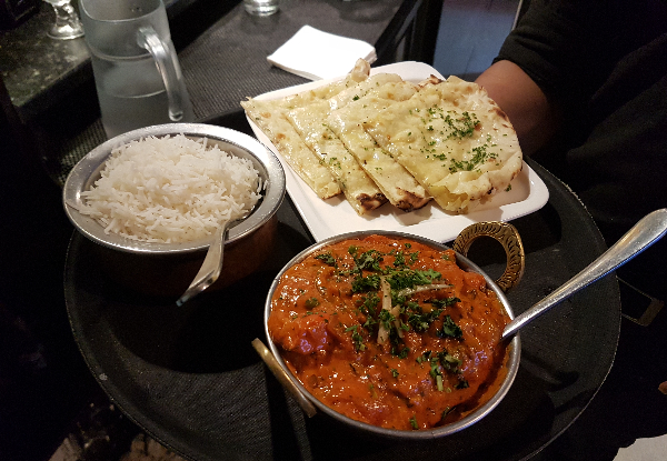 Authentic Three-Course Indian Dinner for Two People