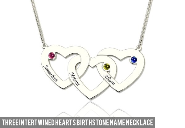 Personalised Family Birthstone Necklace Range 925 Silver - Options for Gold or Rose Gold