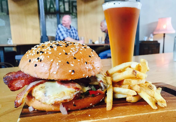 $15 for a Mac's Brew Bar Burger & Beer (value up to $28)