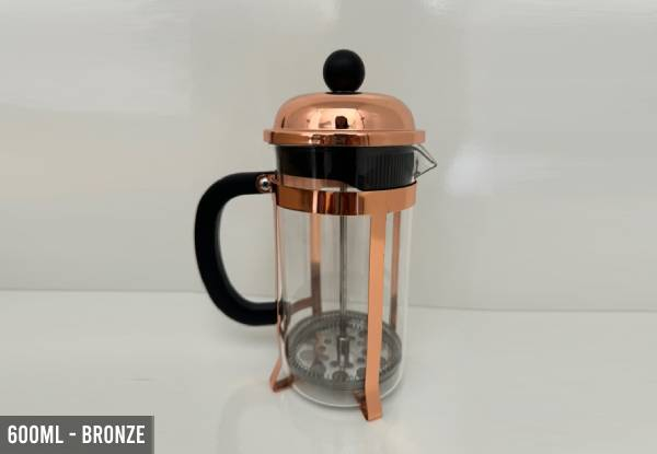 French Press Range - Available in Three Styles, Two Sizes & Four Colours