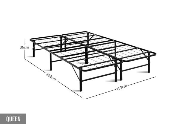 Foldable Bed Frame - Four Sizes Available