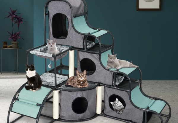 Multi-Tier Cat Condo Activity Centre