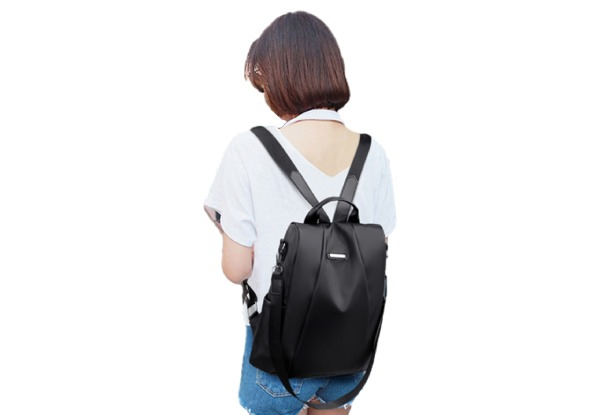 Women's Anti-Theft Water-Resistant Rucksack - Two Colours Available