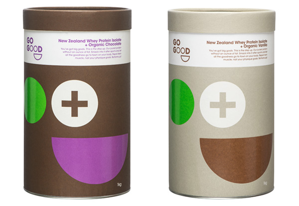 1kg of Go Good Organic Whey Protein Isolate - Two Flavours Available