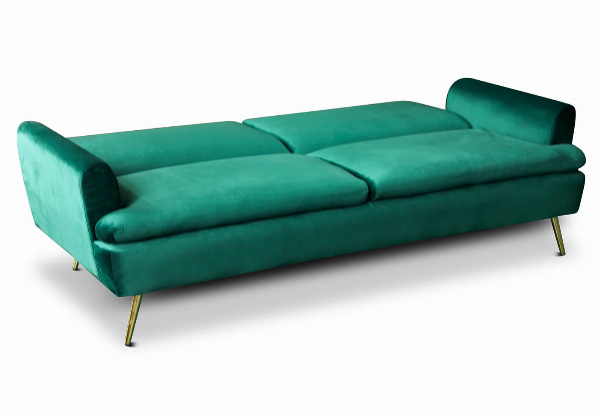 Gyllene Versatile Velvet Chaise Sofa Bed - Available in Four Colours