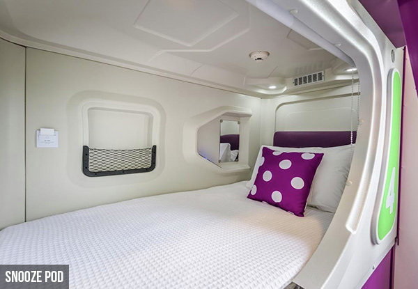 JUCY Snooze Christchurch with Options for Pods or Private Ensuite Rooms
