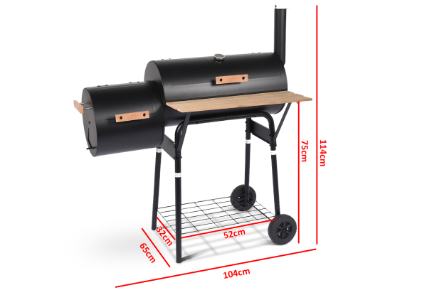 Two-in-One BBQ Grill & Smoker