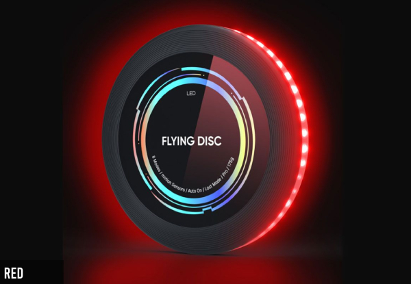 Rechargeable LED Flying Disc - Three Colours Available