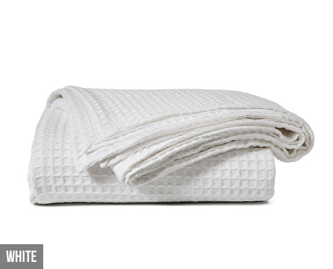 $89 for a Luxury Cotton Waffle Blanket incl. Nationwide Delivery (value $243.94)