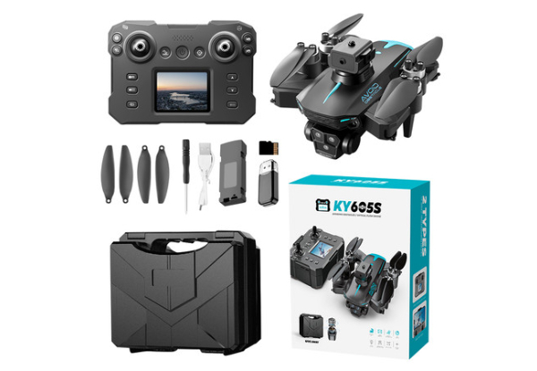 4K Max Drone with Triple Camera, Obstacle Avoidance, Altitude Hold, Aerobatic Rolls & Speed Adjustment