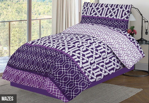 Single Bed Comforter Set - Six Styles Available