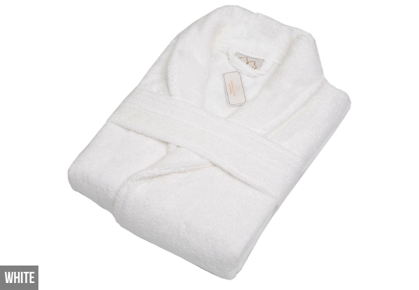 100% Egyptian Cotton Bath Robe - Two Sizes & Five Colours Available