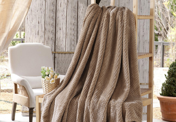 Soft Flannel Blanket - Three Sizes & Four Colours Available with Free Delivery