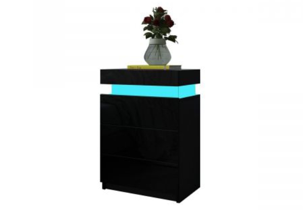 Modern Nightstand - Two Colours Available with LED Option