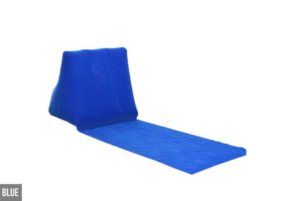 Inflatable Beach Lounger Cushion Mat - Four Colours Available