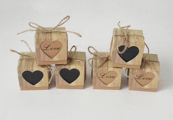 50-Pack of Party Favour Boxes & Twine - Two Styles Available