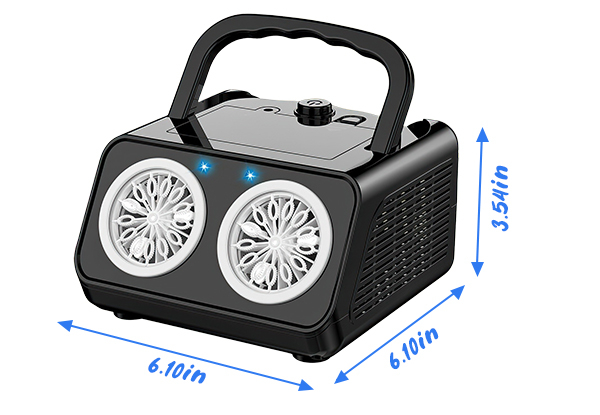 Automatic Bubble Machine with Two Fans