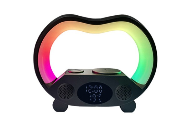 Night Light Bluetooth Speaker with Wireless Charging & Remote Control - Two Colours Available