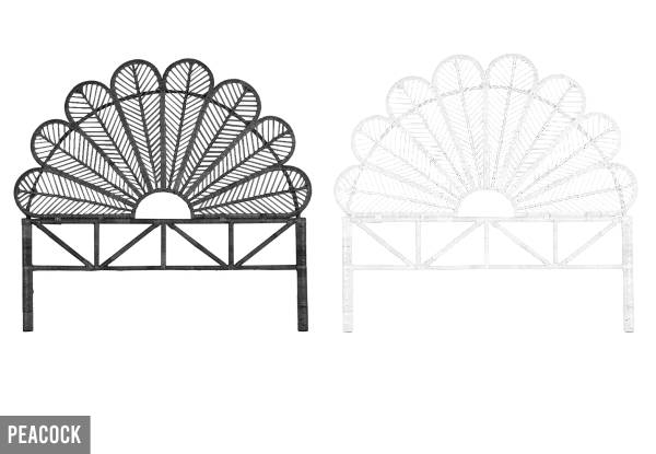 Rattan Headboard Range - Available in Four Styles, Three Colours & Three Sizes