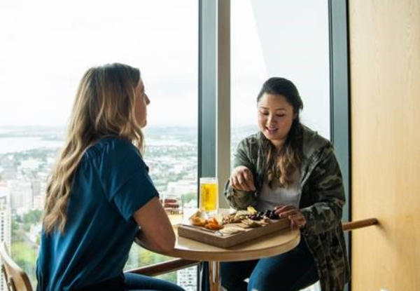 Valentine's Package for Two incl. SkyWalk Experience, Sky Tower Admission & NZ Kapati Cheese Board with Wine or Beer Match - Valid Until 31st March 2021