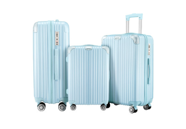 Luggage Suitcase Set Incl. Packing Cubes - Available in Three Colours & Option for Two or Three-Piece Set