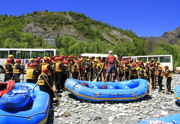 Half-Day Whitewater Rafting Experience for Two on the Shotover River, Queenstown - Options for Four or Eight People.