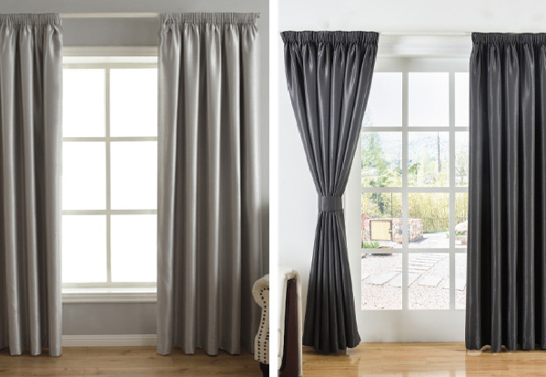 100% Blockout Curtains - Three Colours & Six Sizes Available