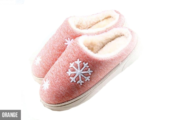 Snowflake Slippers - Three Sizes & Three Colours Available