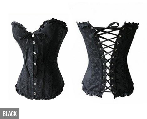 Victorian Jacquard Corset - Five Colours & Eight Sizes Available