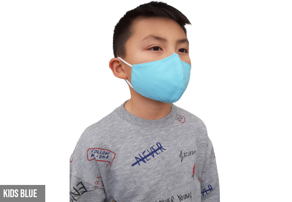 Reusable & Washable Mask - Four Colours Available & Option for Adult or Kids Size