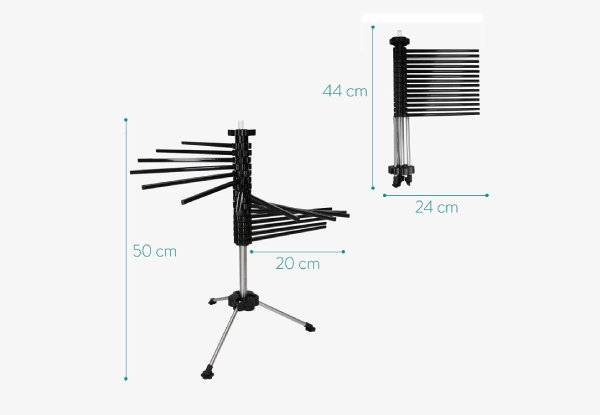 Rotating Pasta Drying Rack with 14 Rods