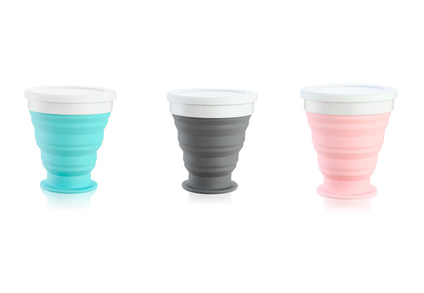 Folding Reusable Coffee Cup -Three Colours & Two Sizes Available