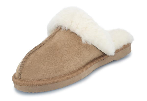 Ugg Australian-Made Water-Resistant Essentials Fur Trim Unisex Sheepskin Scuffs - 10 Sizes Available