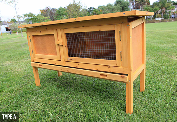 Small Wooden Pet Hutch - Four Options Available