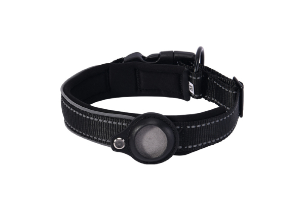 Dog Collar Holder Compatible with AirTag - Available in Three Colours, Three Sizes & Option for Two-Piece