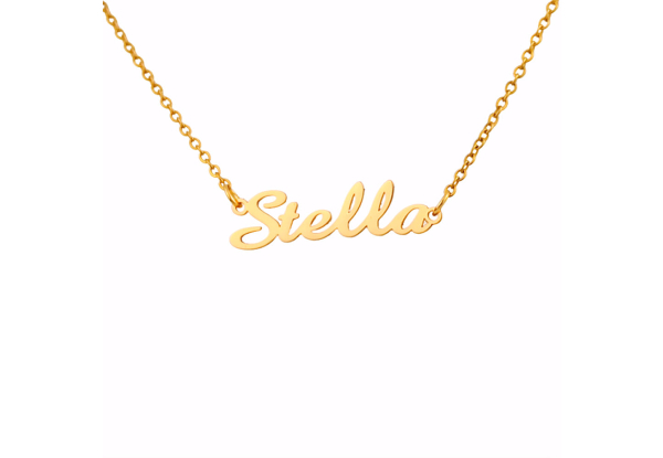 Custom Gold Name Necklace