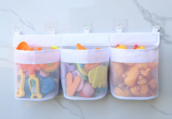 Three-Compartment Bath Toy Organiser - Option for Two