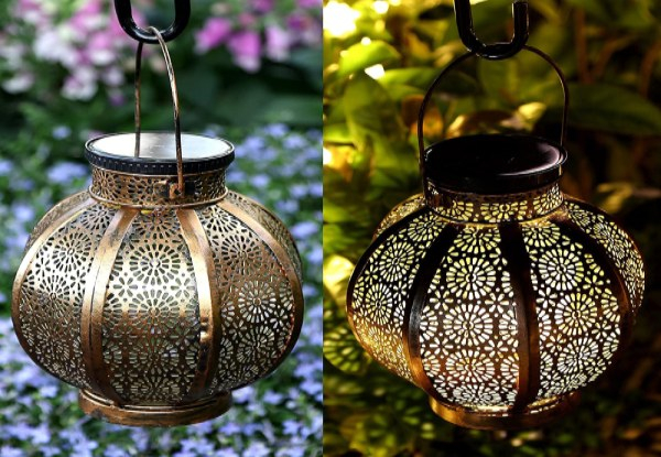 Large Outdoor Solar Lantern with Handle