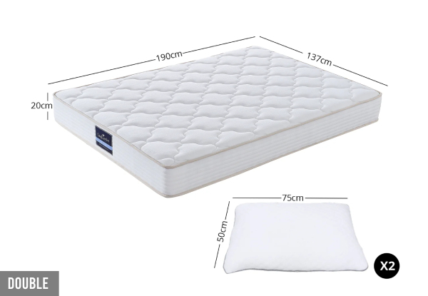 Pocket Spring PIL20 Mattress - Available in Four Sizes