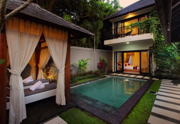 Three-Night Bali Escape for Four People in a Two-Bedroom Pool Villa in Seminyak incl. Welcome Drink, Breakfast, Afternoon High Tea, Daily Shuttle, Free Daily Lunch/Dinner, Return Airport Transfer & More - Options for up to Seven Nights