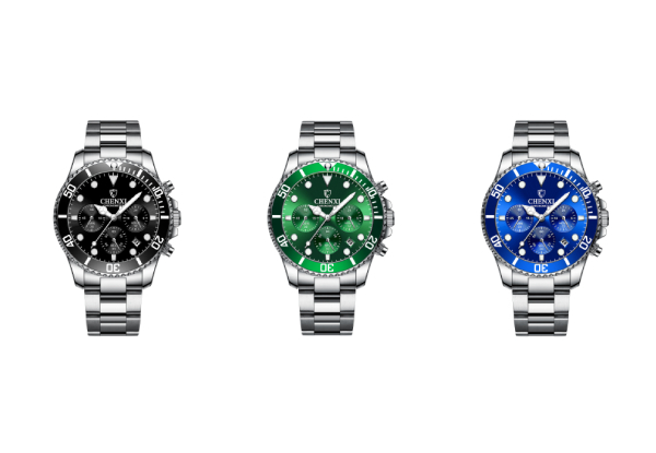 Men's Quartz Non-Mechanical Watch - Three Colours Available