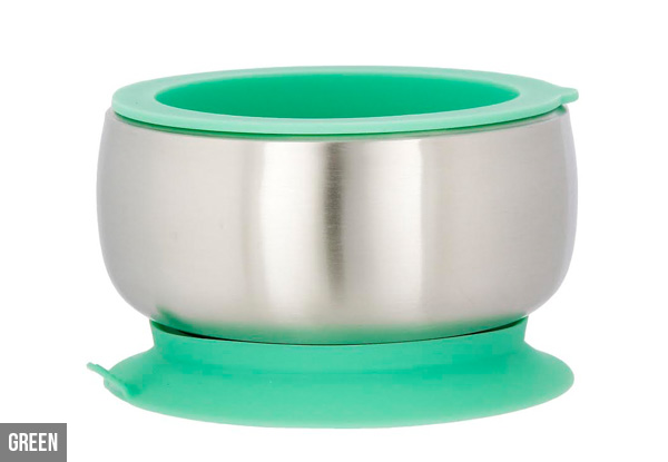 Avanchy Stainless Steel Suction Bowls - Three Colours Available with Free Delivery