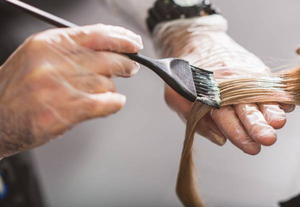EFX Retouch or Global Colour Package - Includes Conditioning Treatment, Head Massage, Style Cut, & Blow Wave Finish - Options for Regrowth or Global Colour