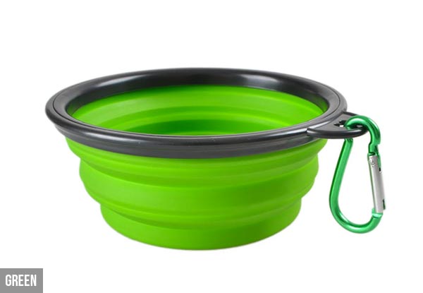 Collapsible Travel Pet Bowl - Four Colours Available