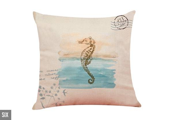 Sea Side Printed Cushion Cover Range - Six Styles Available