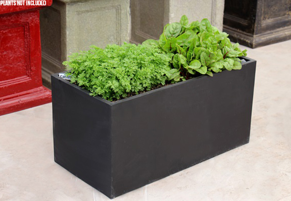 Large Black Planter Box
