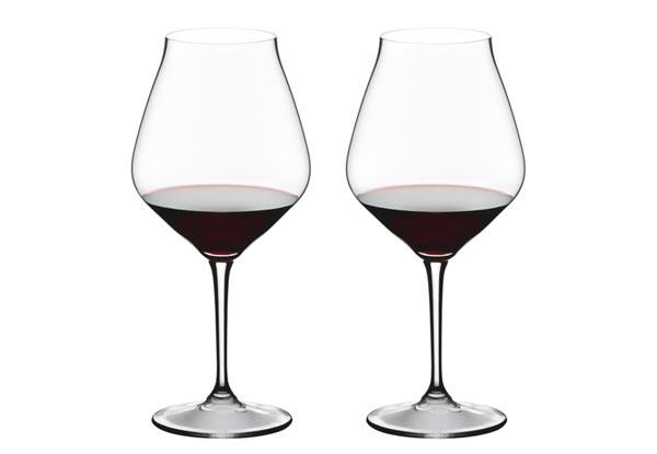 Two Riedel Central Otago Pinot Noir Glasses