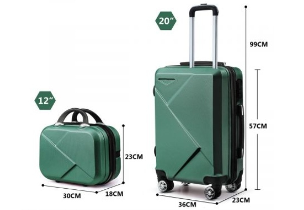 Two-Piece Carry-On Luggage Set - Six Colours Available